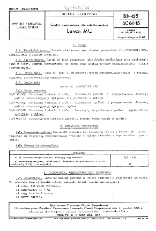 Środki pomocnicze dla włókiennictwa - Lawon MC BN-65/6061-15