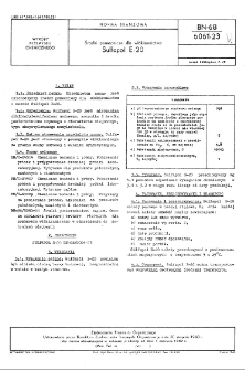 Środki pomocnicze dla włókiennictwa - Sulfapol E-20 BN-68/6061-23