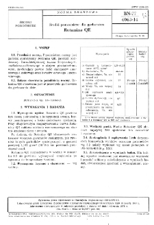 Środki pomocnicze dla garbarstwa - Rotanina QE BN-77/6063-14