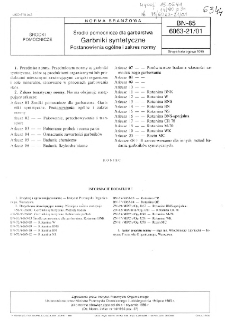 Środki pomocnicze dla garbarstwa - Garbniki syntetyczne - Postanowienia ogólne i zakres normy BN-85/6063-21/01