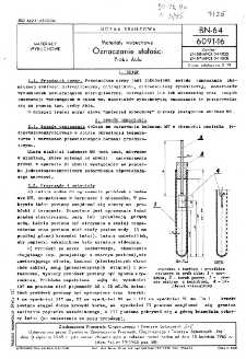 Materiały wybuchowe - Oznaczanie stałości - Próba Abla BN-64/6091-16