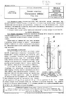 Materiały wybuchowe - Oznaczanie stałości - Próba Abla BN-64/6091-16