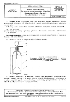 Materiały wybuchowe górnicze - Oznaczanie ogólnej zawartości składników nierozpuszczalnych w benzenie lub chloroformie i w wodzie BN-67/6091-24