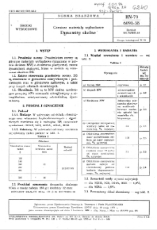 Górnicze materiały wybuchowe - Dynamity skalne BN-79/6091-38