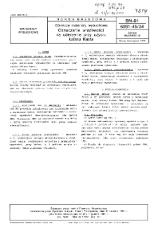 Górnicze materiały wybuchowe - Oznaczanie wrażliwości na uderzenie przy użyciu kafaru Kasta BN-91/6091-45/34