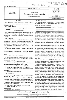 Nitrocelulozy - Oznaczanie azotu metodą nitrometryczną BN-67/6093-19