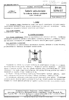 Spłonki pobudzające - Sprawdzanie zdolności przebijania płytek ołowianych BN-66/6094-07