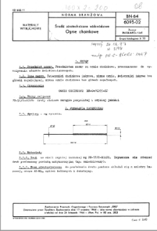 Środki pirotechniczne widowiskowe - Ognie choinkowe BN-64/6095-02