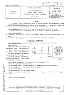 Amunicja małokalibrowa - Naboje kalibru 6,3 mm do wstrzeliwania kołków stalowych (uniwersalne) BN-64/6097-02