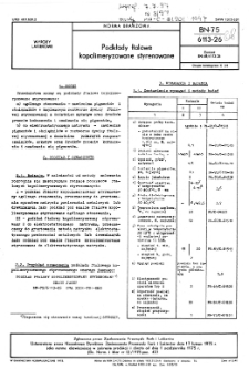 Podkłady ftalowe kopolimeryzowane styrenowane BN-75/6113-26