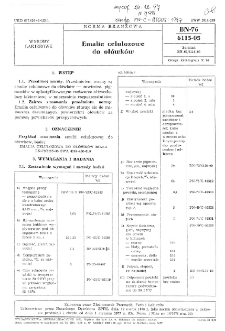 Emalie celulozowe do ołówków BN-76/6115-05