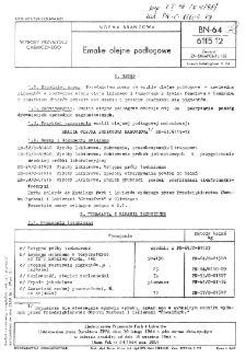 Emalie olejne podłogowe BN-64/6115-12