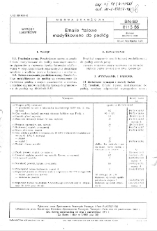 Emalie ftalowe modyfikowane do podłóg BN-80/6115-65