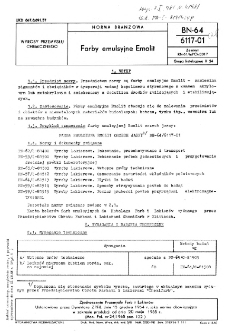 Farby emulsyjne Emolit BN-64/6117-01