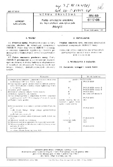 Farby emulsyjne akrylowe do wymalowań zewnętrznych - Akrylit BN-89/6117-06