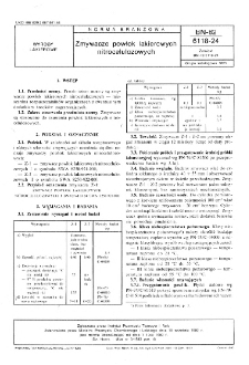 Zmywacze powłok lakierowych nitrocelulozowych BN-82/6118-24