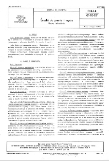 Środki do prania i mycia - Nazwy i określenia BN-74/6140-07