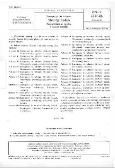 Szampony do włosów - Metody badań - Postanowienia ogólne i zakres normy BN-74/6140-08 Arkusz 00