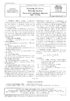 Szampony do włosów - Metody badań - Oznaczanie substancji aktywnej typu betainy BN-74/6140-08 Arkusz 08