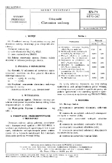 Odczynniki - Chromian sodowy BN-79/6191-167