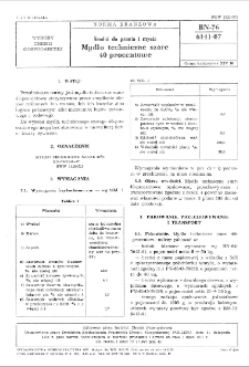 Środki do prania i mycia - Mydło techniczne szare 40-procentowe BN-76/6141-07