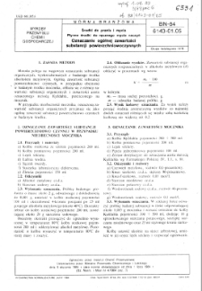 Środki do prania i mycia - Płynne środki do ręcznego mycia naczyń - Oznaczanie ogólnej zawartości substancji powierzchniowoczynnych BN-84/6143-01.05