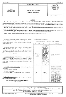 Pasta do zębów - Wspólne wymagania BN-74/6146-01 Arkusz 15