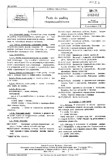 Pasty do podłóg rozpuszczalnikowe BN-71/6153-02