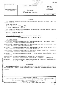 Odczynniki - Wapniowy azotan BN-63/6191-05