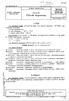 Odczynniki - Chlorek magnezowy BN-63/6191-06