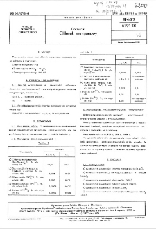 Odczynniki - Chlorek manganawy BN-77/6191-18