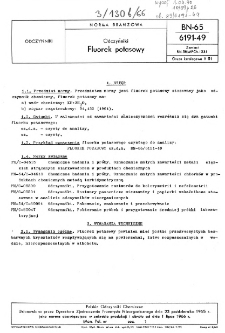 Odczynniki - Fluorek potasowy BN-65/6191-49