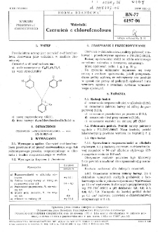 Wskaźniki - Czerwień o-chlorofenolowa BN-77/6197-06