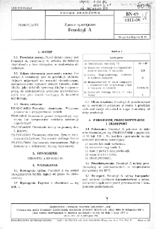 Żywice syntetyczne - Fenoktyl A BN-69/6311-09
