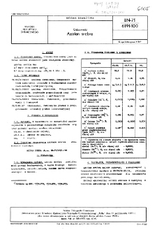 Odczynniki - Azotan srebra BN-71/6191-100