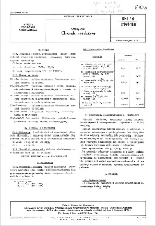 Odczynniki - Chlorek miedziowy BN-73/6191-118