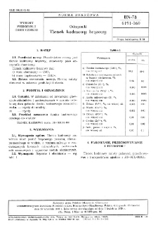 Odczynniki - Tlenek kadmowy brązowy BN-78/6191-160