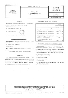 Odczynniki - Cykloheksanon BN-82/6193-05