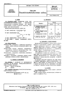 Odczynniki - Dwuetylodwutiokarbaminian sodowy BN-69/6193-16