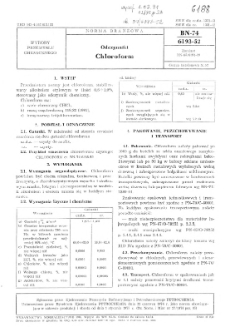 Odczynniki - Chloroform BN-74/6193-52