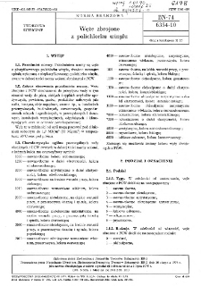 Węże zbrojone z polichlorku winylu BN-74/6354-10