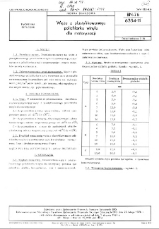 Węże z plastyfikowanego polichlorku winylu dla motoryzacji BN-76/6354-11