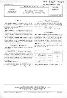 Podeszwy formowane z poli(chlorku winylu) PVC BN-89/6359-07