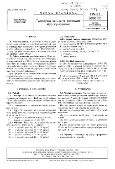 Tworzywa sztuczne porowate - Płyty styropianowe BN-91/6363-02