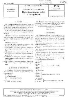 Tworzywa sztuczne porowate - Płyty styropianowe palne i samogasnące BN-72/6363-02