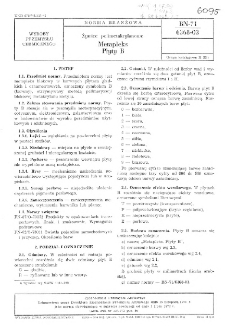 Żywice polimetakrylanowe - Metapleks - Płyty B BN-71/6368-03