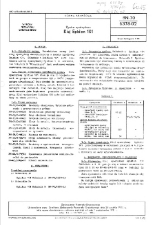 Żywice epoksydowe - Klej Epidian 101 BN-70/6378-02