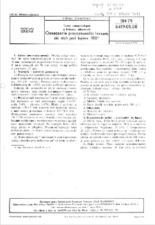 Taśmy samoprzylepne z tworzyw sztucznych - Oznaczanie przyczepności liniowej do stali pod kątem 180° BN-79/6419-05.08