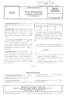 Taśmy samoprzylepne z tworzyw sztucznych - Pomiar rezystywności BN-83/6419-05.17