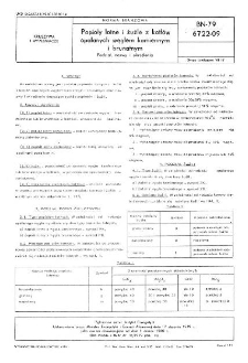 Popioły lotne i żużle z kotłów opalanych węglem kamiennym i brunatnym - Podział, nazwy i określenia BN-79/6722-09